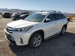 Toyota Highlander Limited salvage cars for sale: 2019 Toyota Highlander Limited