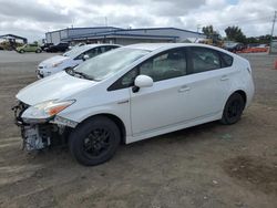 Salvage cars for sale at San Diego, CA auction: 2015 Toyota Prius