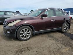 Salvage cars for sale at Woodhaven, MI auction: 2012 Infiniti EX35 Base