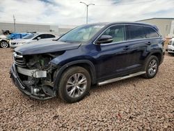 Salvage cars for sale from Copart Phoenix, AZ: 2015 Toyota Highlander XLE
