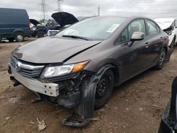 Salvage cars for sale at Elgin, IL auction: 2012 Honda Civic LX