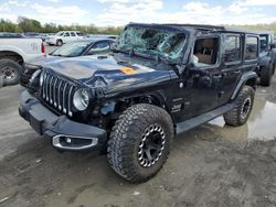 Salvage cars for sale at Cahokia Heights, IL auction: 2020 Jeep Wrangler Unlimited Sahara
