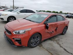 Salvage cars for sale from Copart Grand Prairie, TX: 2021 KIA Forte GT Line
