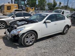 Salvage cars for sale at Riverview, FL auction: 2015 Infiniti Q40