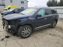 Salvage cars for sale at Windsor, NJ auction: 2015 Infiniti QX60