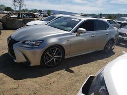 Salvage cars for sale at San Martin, CA auction: 2016 Lexus GS 350 Base