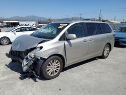 Toyota Sienna XLE salvage cars for sale: 2015 Toyota Sienna XLE