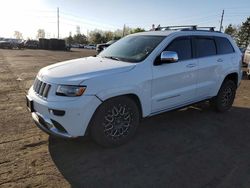 Salvage cars for sale at Denver, CO auction: 2015 Jeep Grand Cherokee Summit
