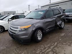 Salvage cars for sale from Copart Chicago Heights, IL: 2013 Ford Explorer XLT