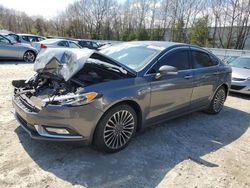 Salvage cars for sale at North Billerica, MA auction: 2018 Ford Fusion TITANIUM/PLATINUM