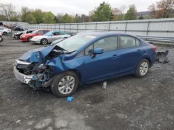 Salvage cars for sale from Copart Grantville, PA: 2012 Honda Civic LX