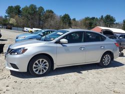 Salvage cars for sale at Mendon, MA auction: 2018 Nissan Sentra S