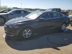 Salvage cars for sale at Woodhaven, MI auction: 2016 Chevrolet Malibu LS