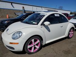 Salvage cars for sale at New Britain, CT auction: 2008 Volkswagen New Beetle Triple White