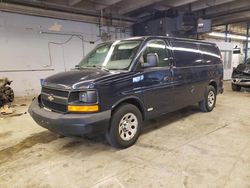 Salvage trucks for sale at Wheeling, IL auction: 2012 Chevrolet Express G1500