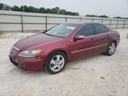 Salvage cars for sale from Copart New Braunfels, TX: 2006 Acura RL