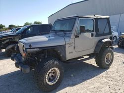 Salvage cars for sale from Copart Apopka, FL: 2001 Jeep Wrangler / TJ Sport