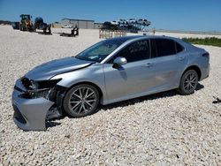 Salvage cars for sale at New Braunfels, TX auction: 2022 Toyota Camry XLE