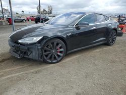 Salvage cars for sale at San Diego, CA auction: 2016 Tesla Model S