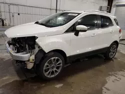 Salvage cars for sale from Copart Avon, MN: 2018 Ford Ecosport Titanium