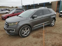 Salvage cars for sale at Colorado Springs, CO auction: 2016 Ford Edge Titanium