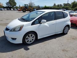 Honda FIT Sport salvage cars for sale: 2009 Honda FIT Sport