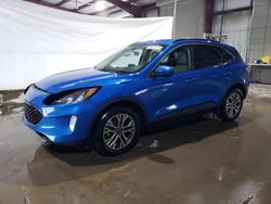 Salvage cars for sale at North Billerica, MA auction: 2021 Ford Escape SEL
