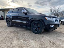 Salvage cars for sale at Grand Prairie, TX auction: 2012 Jeep Grand Cherokee Overland