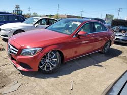Salvage cars for sale at Chicago Heights, IL auction: 2017 Mercedes-Benz C 300 4matic