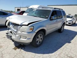 Salvage cars for sale at Kansas City, KS auction: 2010 Ford Explorer XLT