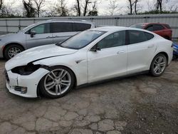 Salvage cars for sale at West Mifflin, PA auction: 2015 Tesla Model S 85D