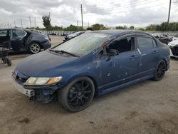 Salvage cars for sale at Miami, FL auction: 2010 Honda Civic SI