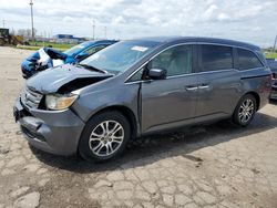 Salvage cars for sale at Woodhaven, MI auction: 2011 Honda Odyssey EXL