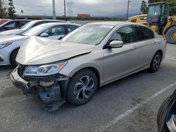 Salvage cars for sale from Copart Rancho Cucamonga, CA: 2017 Honda Accord LX