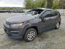 Salvage cars for sale from Copart Concord, NC: 2017 Jeep Compass Sport