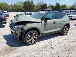 Salvage cars for sale from Copart Madisonville, TN: 2022 Volvo XC40 P8 Recharge Ultimate