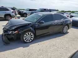 Salvage cars for sale at San Antonio, TX auction: 2020 Toyota Camry LE