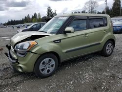 Salvage cars for sale from Copart Graham, WA: 2013 KIA Soul