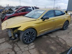Salvage cars for sale at Woodhaven, MI auction: 2020 Hyundai Sonata SEL Plus
