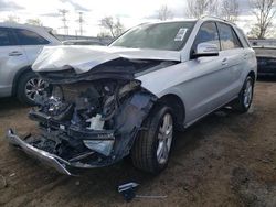 Salvage cars for sale at Elgin, IL auction: 2015 Mercedes-Benz ML 350 4matic