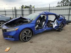 Salvage cars for sale at Harleyville, SC auction: 2020 Honda Accord Sport