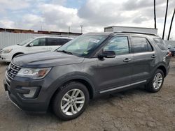 Salvage cars for sale at Van Nuys, CA auction: 2017 Ford Explorer XLT