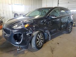 Salvage cars for sale at Franklin, WI auction: 2017 KIA Sportage EX