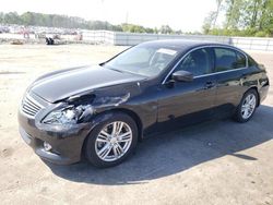 Salvage cars for sale at Dunn, NC auction: 2012 Infiniti G25 Base