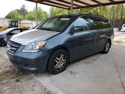 Salvage cars for sale at Hueytown, AL auction: 2007 Honda Odyssey EXL