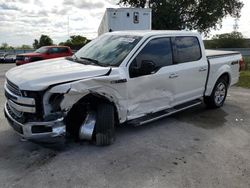 Carros salvage para piezas a la venta en subasta: 2019 Ford F150 Supercrew