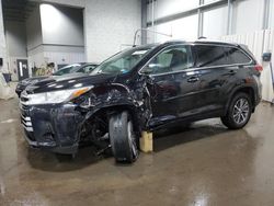 Salvage cars for sale from Copart Ham Lake, MN: 2018 Toyota Highlander SE