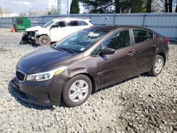 Salvage cars for sale at Windsor, NJ auction: 2017 KIA Forte LX