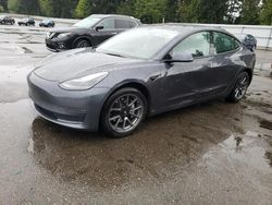 Salvage cars for sale from Copart Arlington, WA: 2022 Tesla Model 3