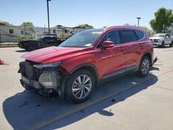 Salvage cars for sale from Copart Sacramento, CA: 2020 Hyundai Santa FE Limited
